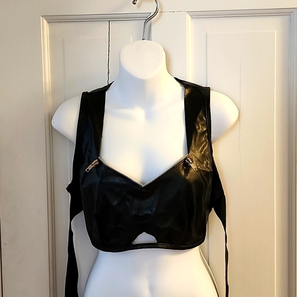 Polyester catwoman top